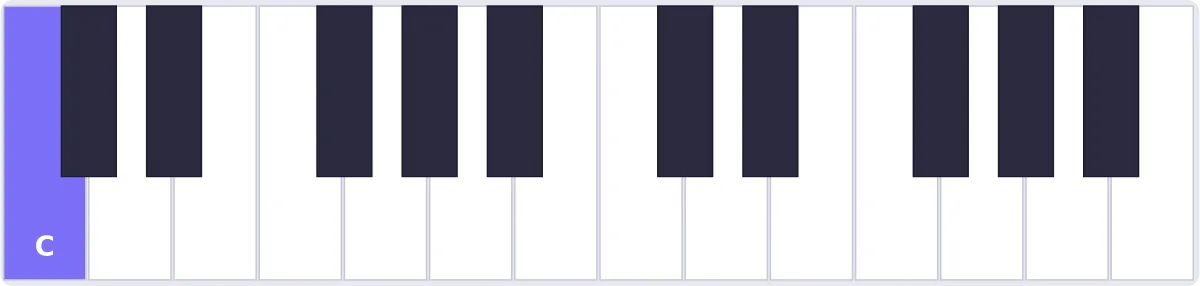 accord do piano - accord C piano